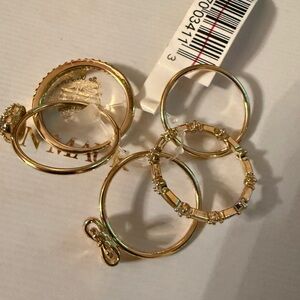 Women's Gold-Tone rings Set - 5